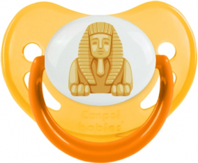 Estatua de esfinge egipcia símbolo del antiguo Egipto Tetina Fisiológica Fosforescente Amarillo