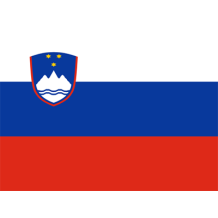Bandera Oficial de Eslovenia, ideal para personalizar artículos para bebé en chupete-bebe.com.