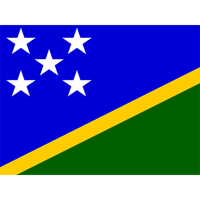 Bandera Oficial de las Islas Salomón, ideal para personalizar productos para bebé en chupete-bebe.com.