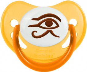 Horus egipcio ojo antiguo símbolo egipcio suceto fisiológico fosforescente amarillo