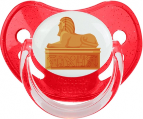 Estatua de la esfinge egipcia Red Physiological Lollier con lentejuelas