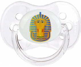 El símbolo de máscara de oro faraón de Tutankamón sucete cereza transparente clásica