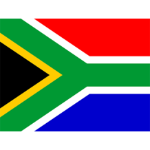 Bandera Oficial de Sudáfrica, ideal para dar un toque divertido y cultural a los accesorios de tu bebé en chupete-bebe.com.