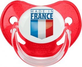 Realizado en France diseño 2 Lollipop fisiológico rojo de lentejuelas