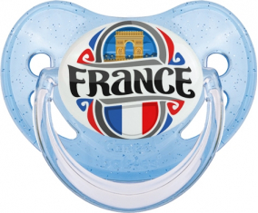 Bandera France diseño 1 suceto fisiológico de lentejuelas azules