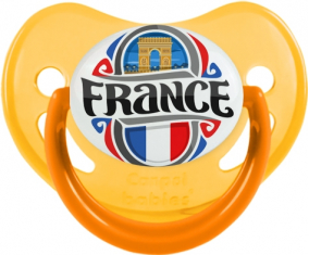 Bandera France diseño 1 Jugo Fisiológico Amarillo Fosforescente
