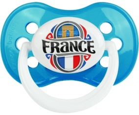 Bandera France diseño 1 Clásico Cian Anatómico Lollipop