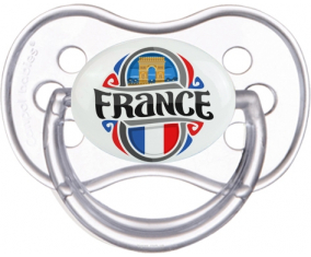 Bandera France diseño 1 Clásico Transparente Anatómico Lollipop