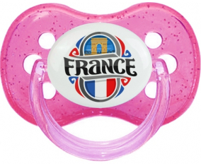 Bandera France diseño 1 Cherry Glitter Lollipop