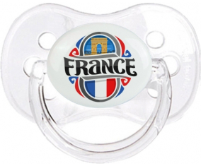 Bandera France diseño 1 Clásico Transparente Cereza Lollipop