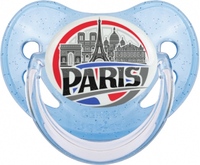 Ciudad de París diseña 1 Piruleta Fisiológica de Lentejuelas Azules