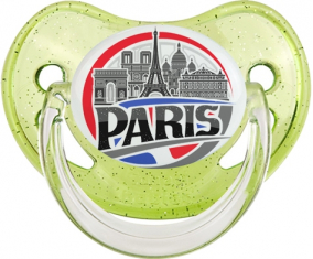 Ciudad de París diseña 1 Lollipop fisiológico de lentejuelas verdes