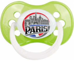 Ciudad de París diseño 1 Clásico Verde Anatómico Lollipop