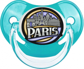 Ciudad de París diseño 2 Tetina Fisiológica Azul Clásico