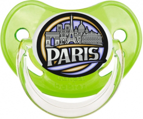 Ciudad de París diseña 2 Tetina Fisiológica Verde Clásica
