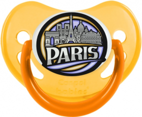 Ciudad de París diseña 2 Amarillo fosforescente tetino fisiológico