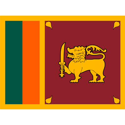 Bandera Oficial de Sri Lanka, ideal para personalizar chupetes y accesorios de bebé en chupete-bebe.com.