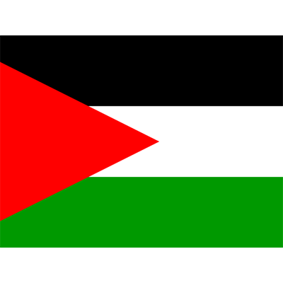 Bandera Oficial del Estado de Palestina, ideal para personalizar artículos de bebé en chupete-bebe.com.