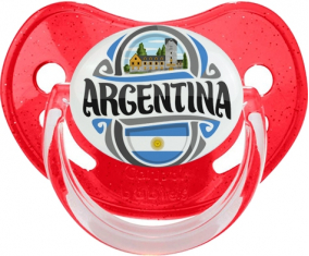 Bandera Argentina Rojo Fisiológico Brillo Lollipop