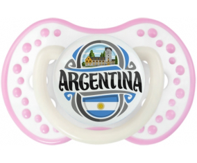 Bandera Argentina lovi dynamic fosforescente blanco-rosa