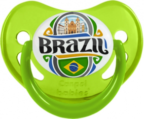 Bandera Brasil Fosforescente Verde Pirología Lollipop