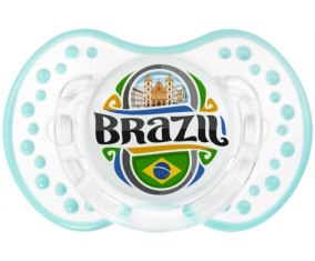 Bandera Brasil Lollipop lovi dynamic clásico retro-laguna blanca
