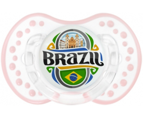 Flag Brasil Lollipop lovi dynamic clásico retro-blanco-rosa-tierno