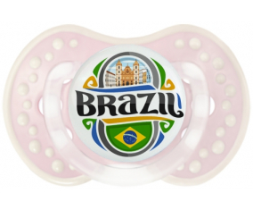 Bandera Brasil Lollipop lovi dynamic clásico retro-rosa-tierno