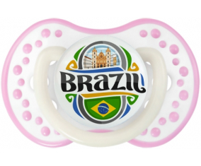 Bandera Brasil lovi dynamic fosforescente blanco-rosa
