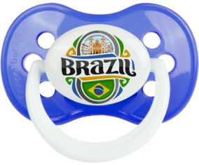 Bandera Brasil Clásico Azul Anatómica Lollipop