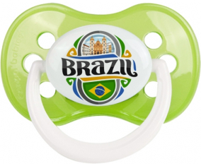 Bandera Brasil Clásico Verde Anatómico Lollipop