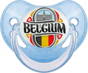 Bandera Bélgica Tétine Lentejuelas Azules