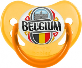 Bandera Bélgica Tetine Fisiológico Fosforescente Amarillo