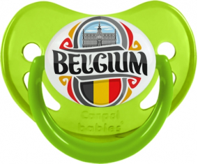 Bandera Bélgica Tetine Fisiológico Fosforescente Verde