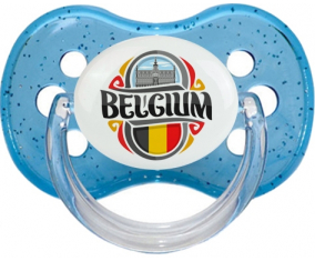 Bandera Bélgica Sucete azul cereza lentejuelas