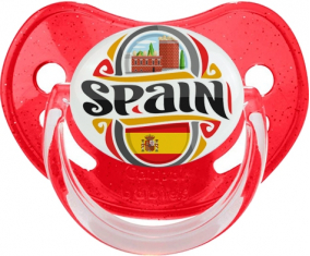Bandera España Suceto Fisiológico Rojo con Lentejuelas