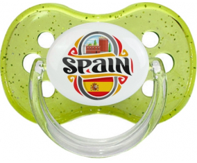 Bandera España Cereza Verde Brillo Lollipop