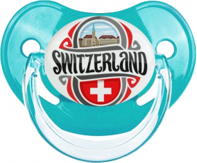 Bandera Suiza Clásica Piruleta Fisiológica Azul