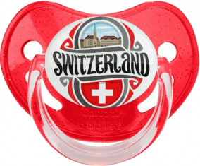 Bandera Suiza Rojo Lentejuelas Pirología Lollipop