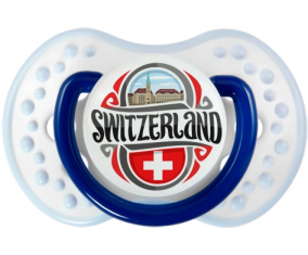 Bandera Suiza Lollipop lovi dynamic clásico azul marino-blanco-azul
