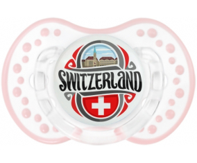Flag Switzerland Lollipop lovi dynamic clásico retro-blanco-rosa-tierno