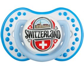 Bandera Suiza lovi dynamic fosforescente azul-blanco