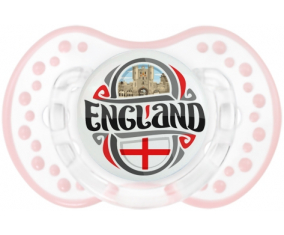 Flag England Tetine lovi dynamic clásico retro-blanco-rosa-tierno