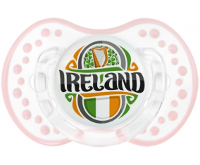 Flag Ireland Tetine lovi dynamic clásico retro-blanco-rosa-tierno
