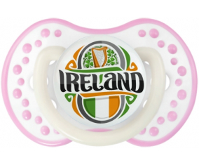 Bandera Irlanda Tetine lovi dynamic blanco rosa fosforescente