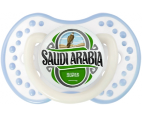 Bandera Arabia Saudí Clásico lovi dynamic de cian blanco