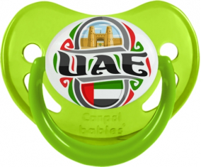Bandera UAE Fisiológica Tetina Fosforescente Verde