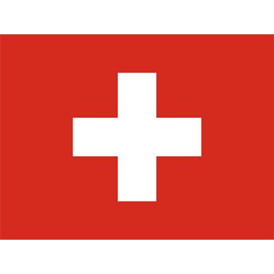 Bandera Oficial de Suiza, ideal para personalizar artículos de bebé en chupete-bebe.com. Perfecta para bodis y baberos.