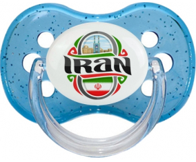 Bandera Irán azul cereza brillo Lollipop