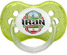 Bandera Irán verde cereza brillo Lollipop